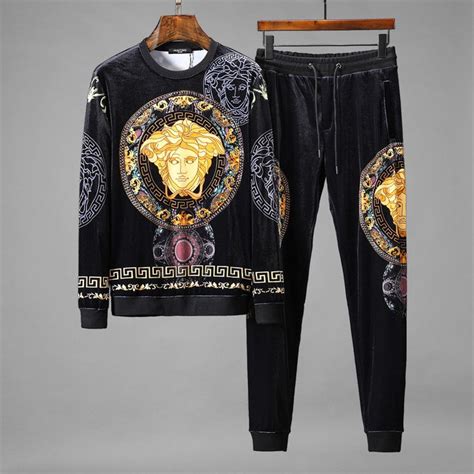 versace suits men|velvet tracksuit men's versace.